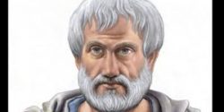 Ilustración de la cara de Aristóteles