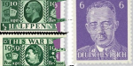 Sellos postales falsos con la cara de Himmler